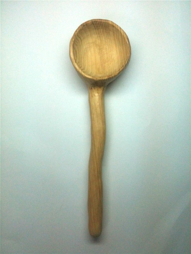 圓頭檜木無上漆咖啡茶葉湯匙 - Cutlery & Flatware - Wood Brown