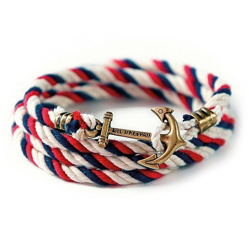 New England Kiel James Patrick handmade Jack Fitz bracelet - สร้อยข้อมือ - ผ้าฝ้าย/ผ้าลินิน หลากหลายสี
