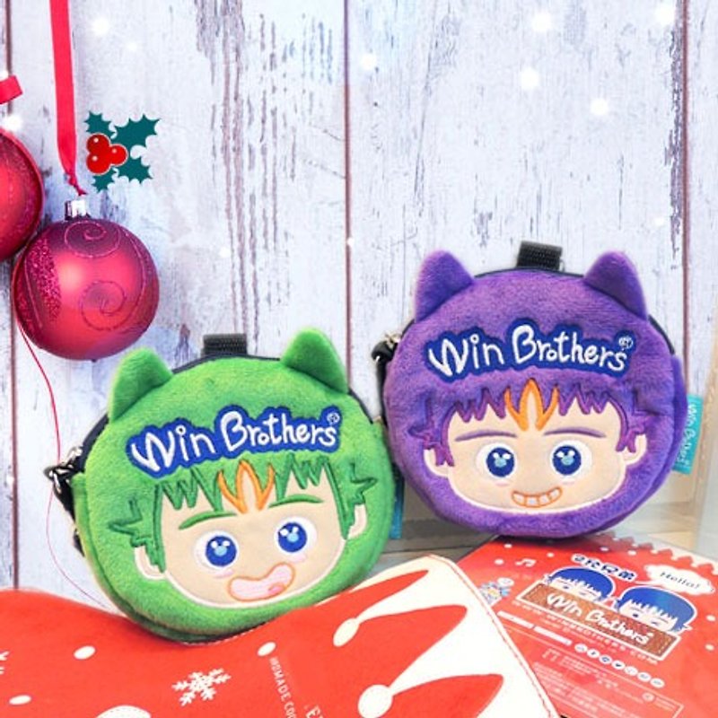 Christmas gift Eryun Brothers Clutch-Special pair winbrothers coin wallet doll (MAX'S SET) - กระเป๋าคลัทช์ - วัสดุอื่นๆ 