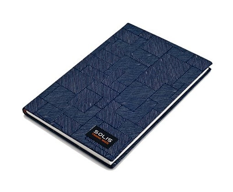 SOLIS [ 幾何牛仔系列 ] 超潑水精裝布面紀念手札 - Notebooks & Journals - Paper Blue
