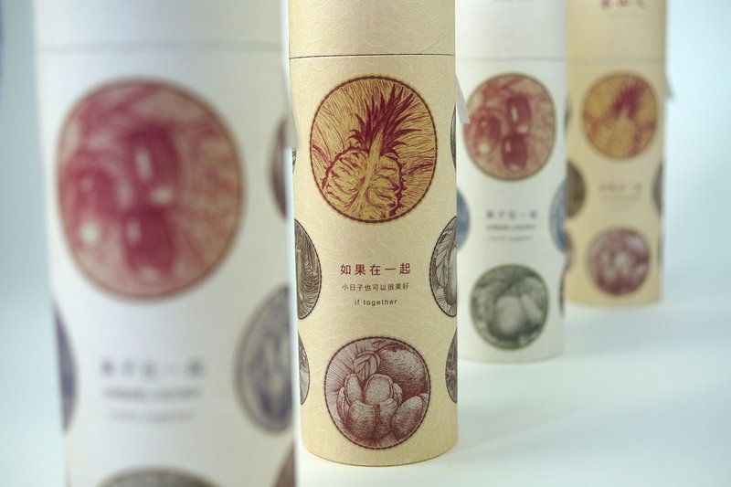 Dried Fruit Comprehensive Tube Special Group [If Together] + [Fruit Together] Benshanren Series - ผลไม้อบแห้ง - อาหารสด สีกากี