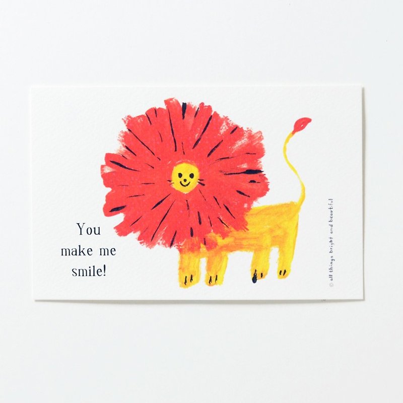 Lion Postcard - Cards & Postcards - Paper Orange