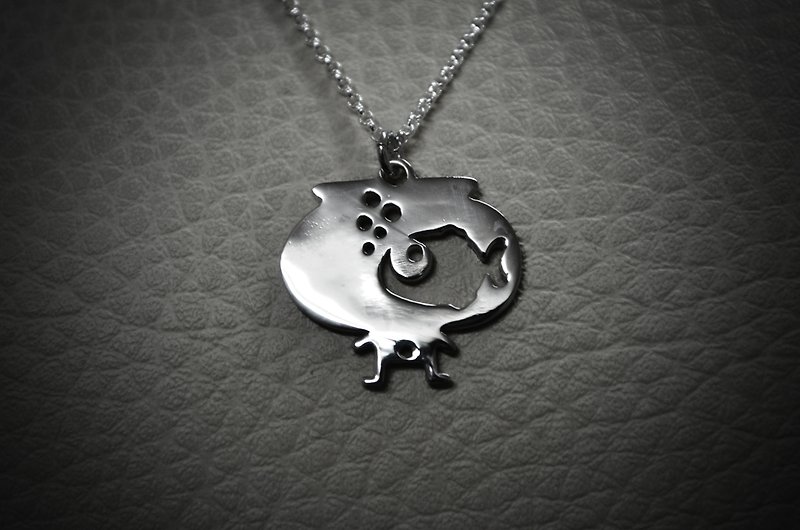 【Peej】Big Dreamer Handmade 925 Sterling Silver Pendant and necklace - สร้อยคอ - เงินแท้ 