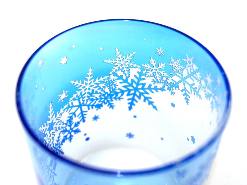BlueSnow [light snowfall] - Teapots & Teacups - Glass Blue