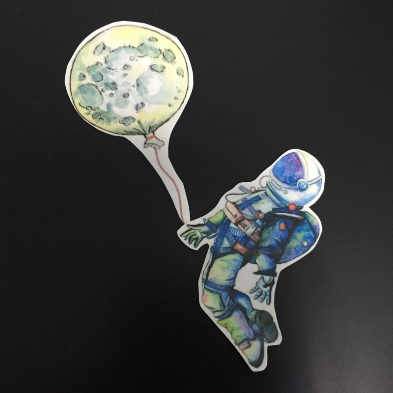 太空人 紋身貼紙 (Astronaut Tattoo Sticker) - 紋身貼紙/刺青貼紙 - 防水材質 多色