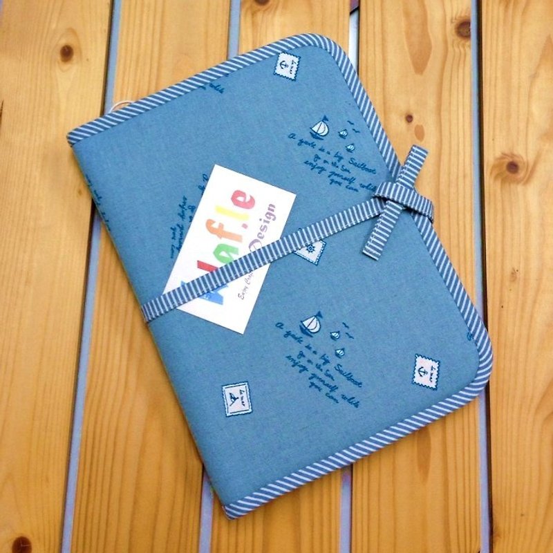 Portable notebook / album / manual pouch / IPAD MINI pouch / Kindle pouch - is to go where there recorded ~! - อื่นๆ - วัสดุอื่นๆ สีน้ำเงิน
