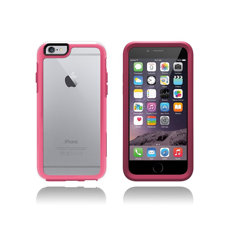 マイ対称シリーズ独占マイカラフルな幾何学的なシリーズiPhone 6 / 6S（透明スタイルセクション）ピンク - スマホケース - プラスチック ピンク