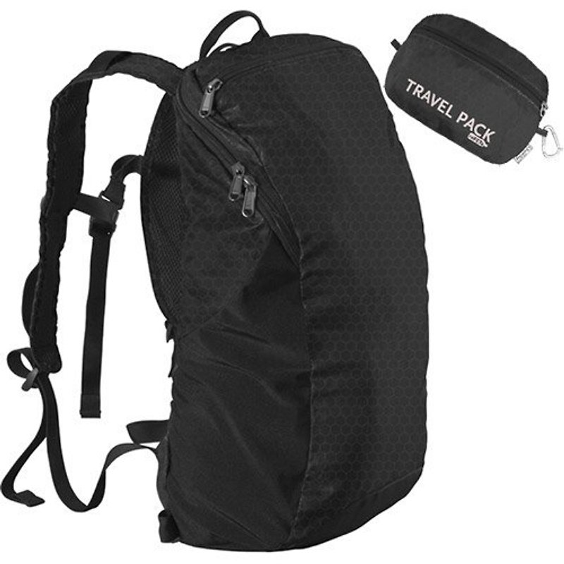 American ChicoBag Travel Pack backpack - fashion black - กระเป๋าแมสเซนเจอร์ - วัสดุอื่นๆ สีดำ