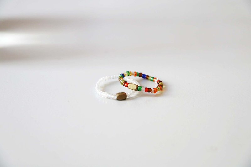 Hand Rings ♁ small indeed fortunate (2) - แหวนทั่วไป - แก้ว หลากหลายสี