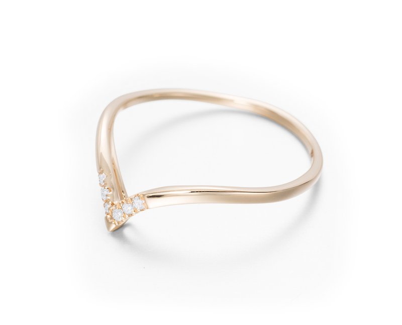 14k Gold Crown Engagement Ring, Princess Crown Wedding Band, Tiara Princess Ring - Couples' Rings - Diamond Gold