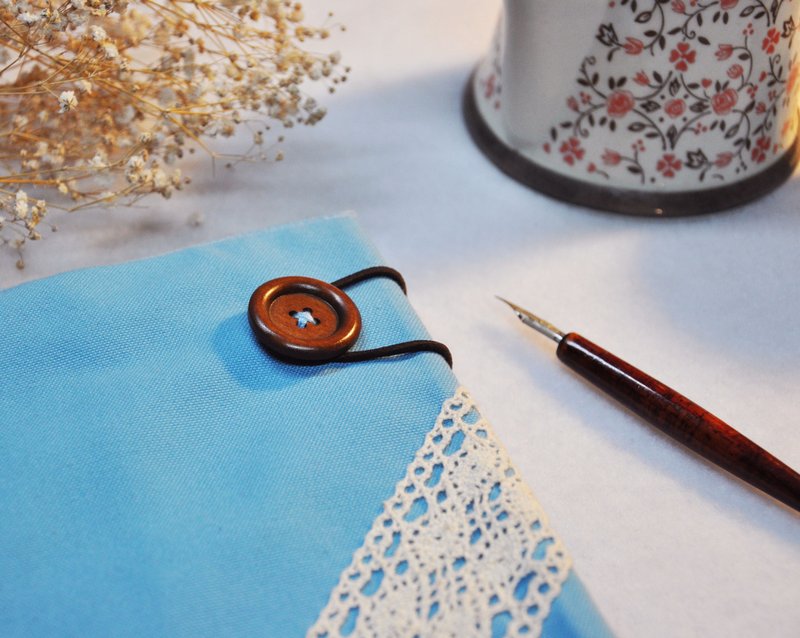 ライトブルーのキャンバスエイボンのサブセクションのブック[ノートブック] Touch用のハンドの服（ビッグ= A5） - ノート・手帳 - その他の素材 ブルー