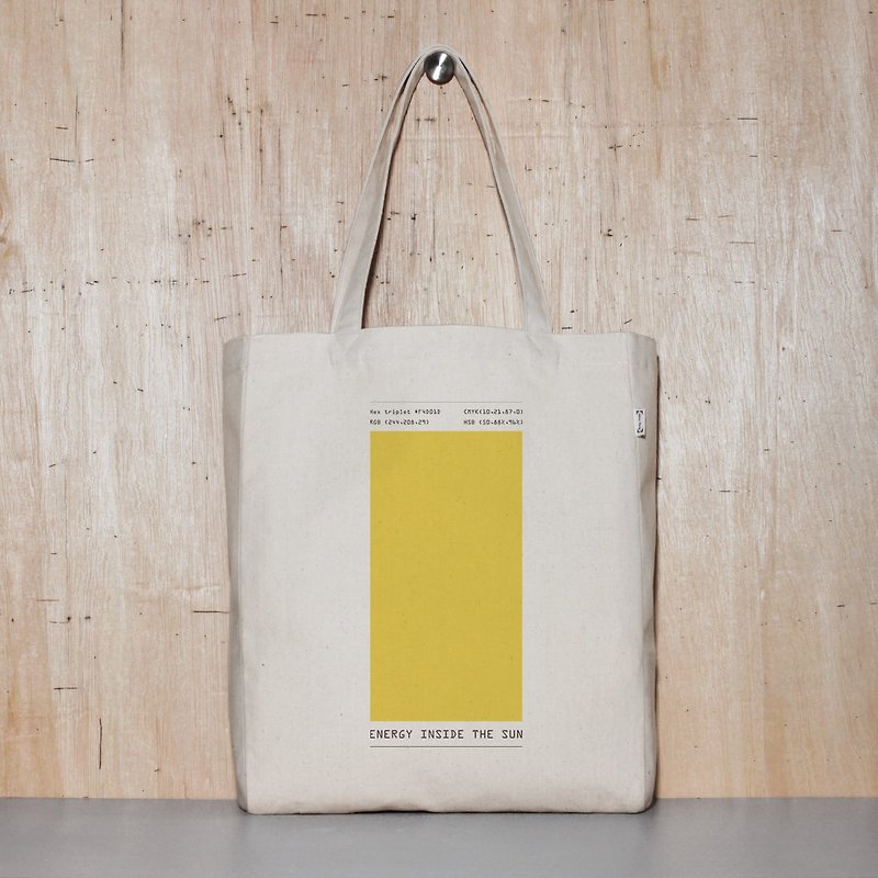 棉．麻 側背包/斜孭袋 黃色 - 帆布袋 托特包 環保 可買空白 - 太陽能