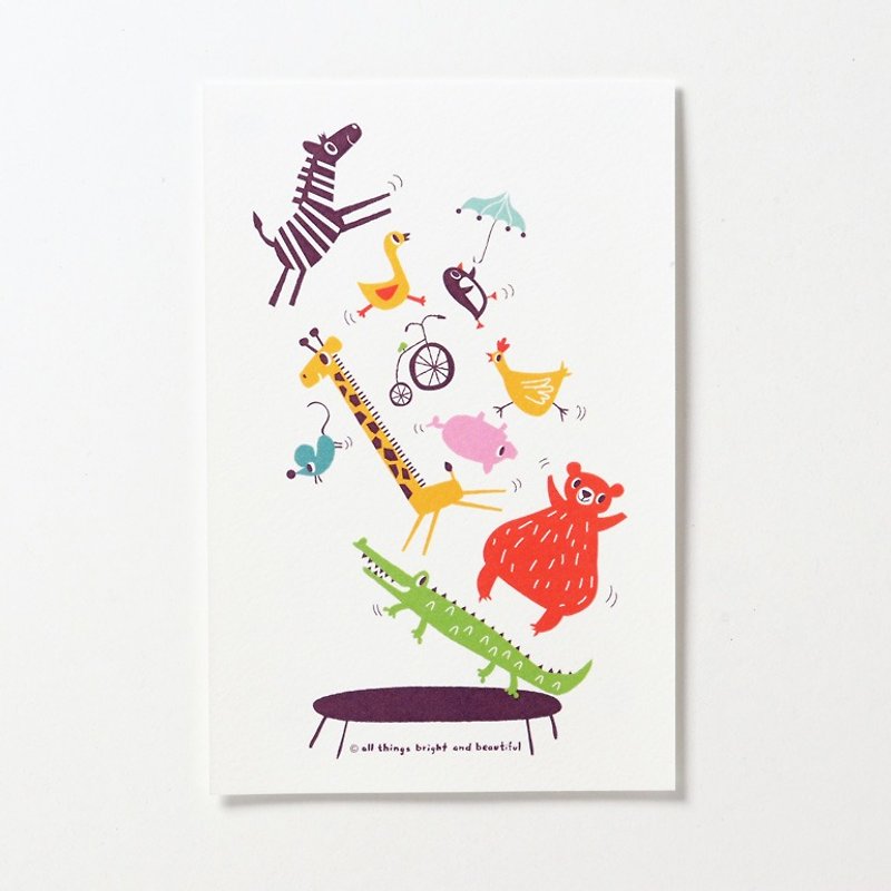 Trampoline Postcard - Cards & Postcards - Paper Multicolor