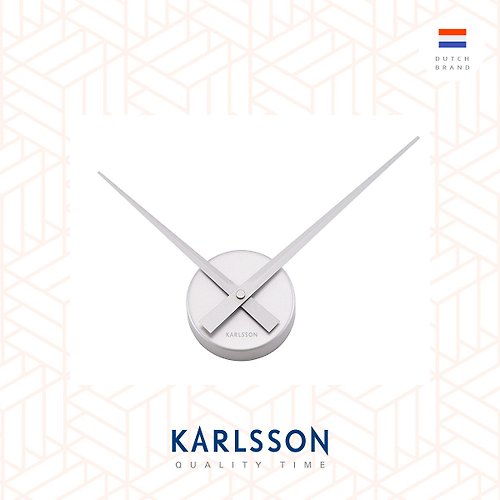 Ur Lifestyle 荷蘭Karlsson L.B.T. Mini wall clock 銀色 設計師時鐘