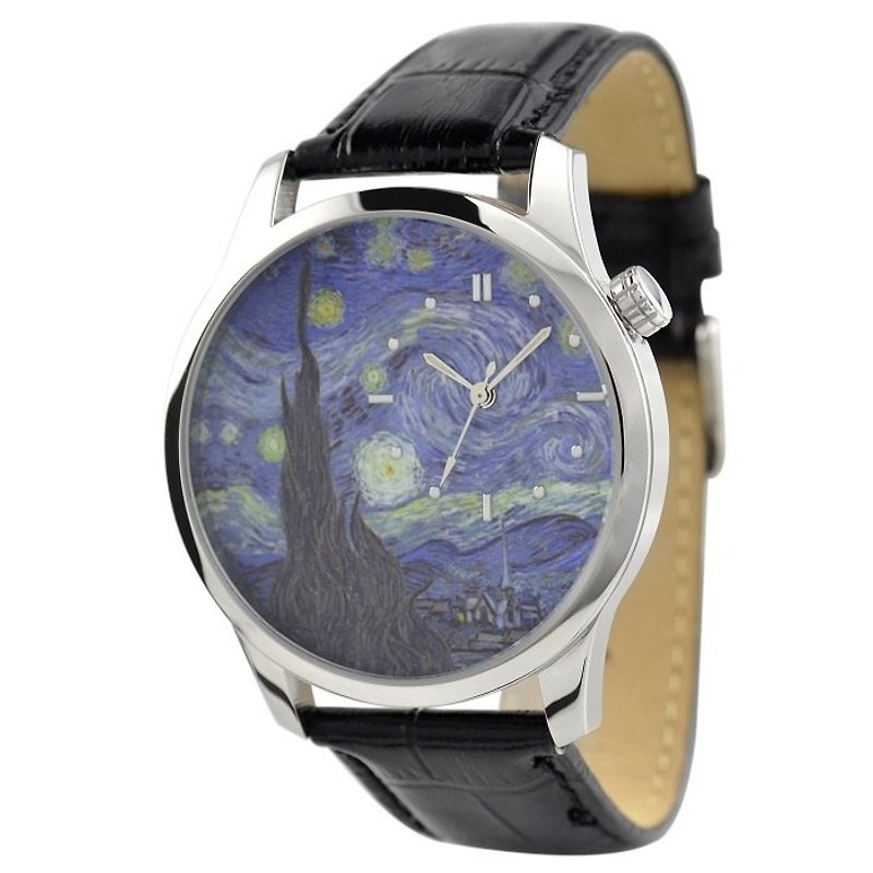 Famous Painting Watch - นาฬิกาผู้หญิง - โลหะ สีน้ำเงิน