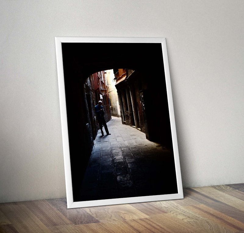 ►写真撮影 イタリアの路上演 - 写真集 - 紙 グレー