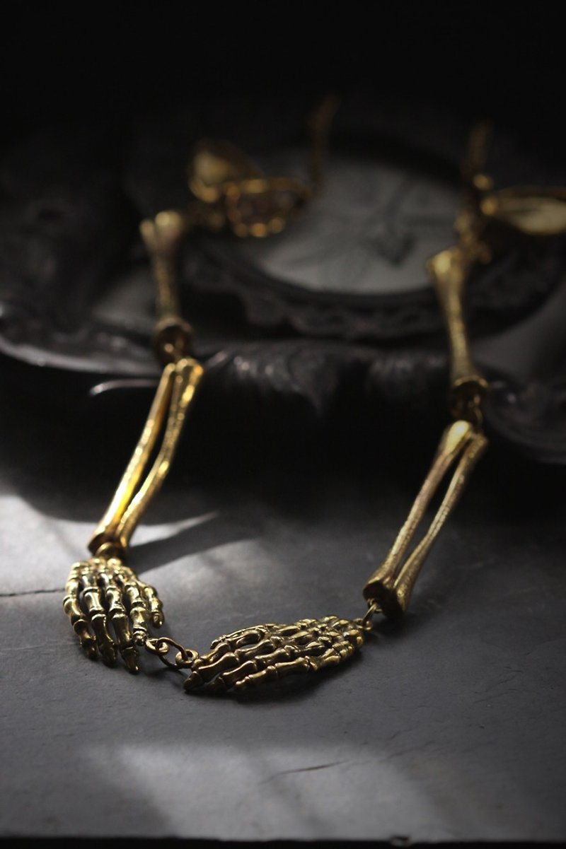 Set of Hands and Arms Skeleton Necklace by Defy. - 項鍊 - 其他金屬 
