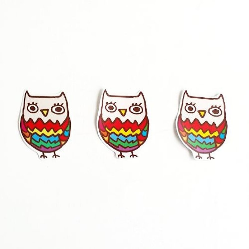 1212 fun design waterproof stickers funny stickers everywhere - Mr. Owl - Stickers - Waterproof Material Gold