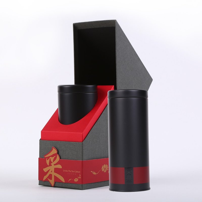 采‧時尚散茶單禮盒(碳焙黑烏龍) - 茶葉/茶包/水果茶 - 新鮮食材 紅色