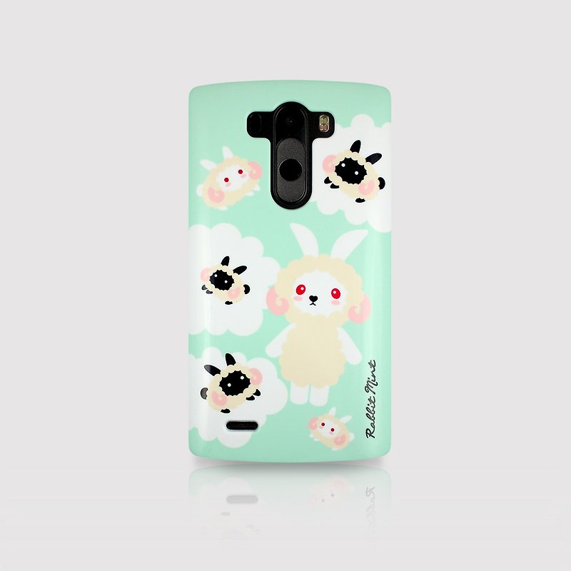 (Rabbit Mint) Mint Rabbit Phone Case - Merry Boo Radiant Series - LG G3 (M0016) - เคส/ซองมือถือ - พลาสติก สีเขียว
