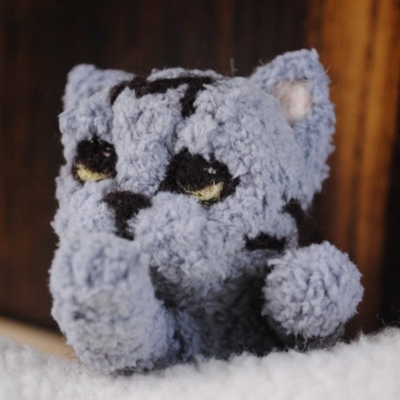 13センチメートルペットクローン化された[feiwa飛手作り人形]（ショートヘア）ペットの猫の人形（あなたの猫を構築するために歓迎） - 人形・フィギュア - その他の素材 グレー