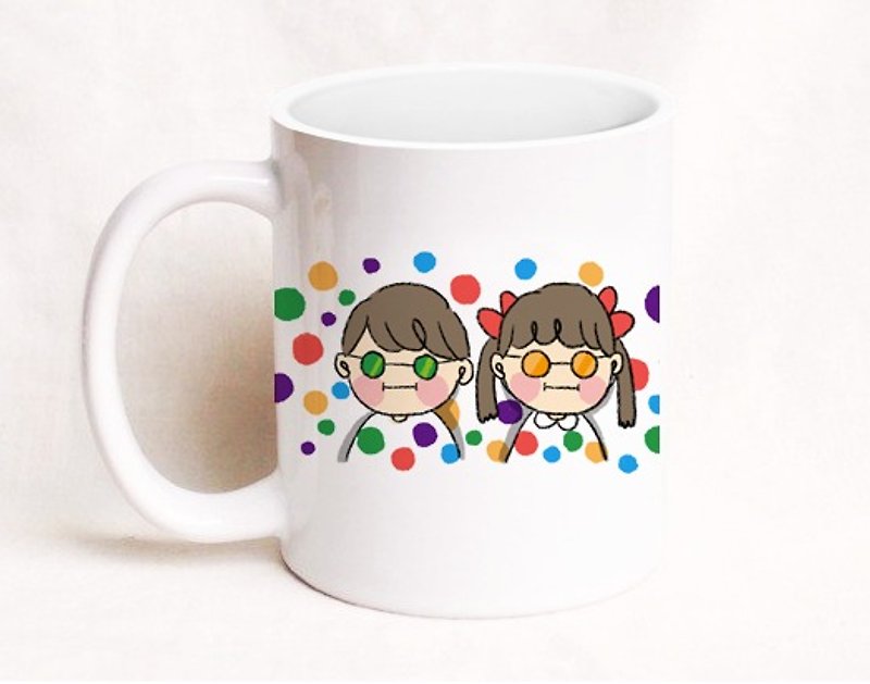 Still Yue Daily / Color Dot Dot Mug ı 磁器カップ 照色カップカスタマイズ - マグカップ - その他の素材 多色