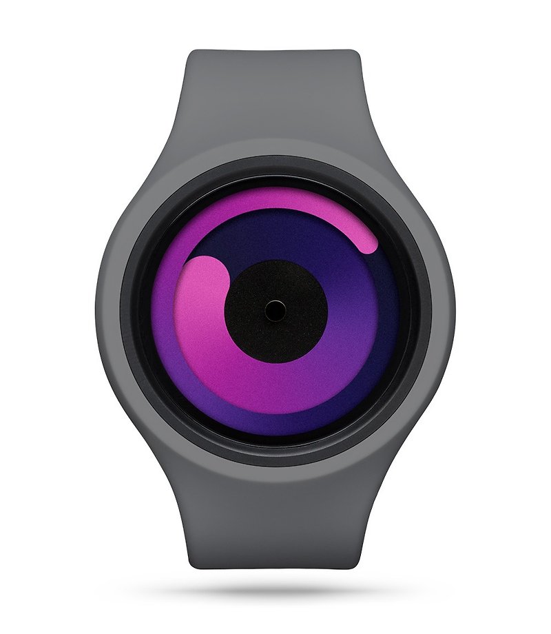 GRAVITY PLUS+ (Grey / Purple) - Women's Watches - Silicone Gray