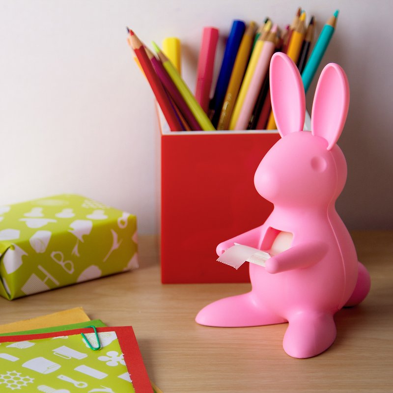 QUALY Bunny Tape Table - Other - Plastic Pink