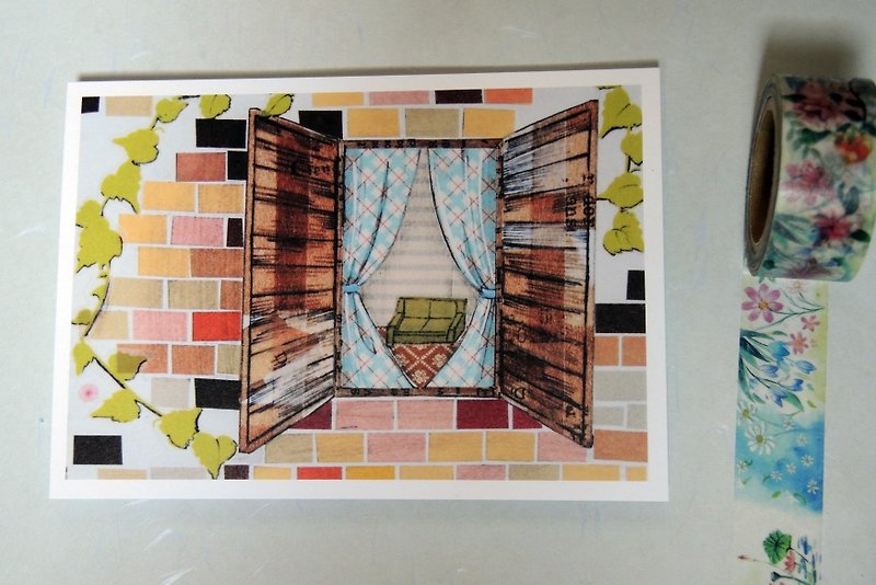 Postcard-window - การ์ด/โปสการ์ด - กระดาษ หลากหลายสี