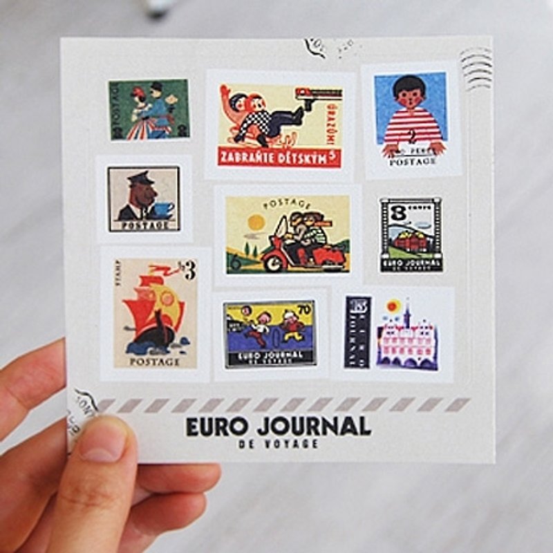 Clearance sale - stamp sticker set V2-Europe 01,7321-69933 - Stickers - Paper Multicolor