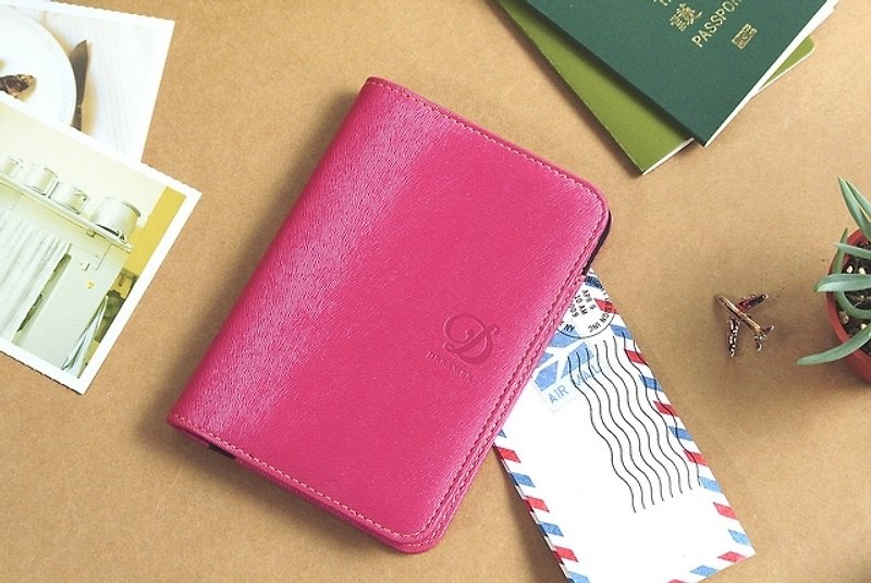 Dreamer by Dreamer Passport Case - pink - Passport Holders & Cases - Genuine Leather Red