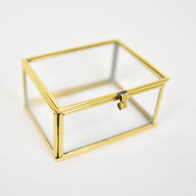 Grandma's Glass Box - Medium - Fair Trade - Storage - Glass Gold