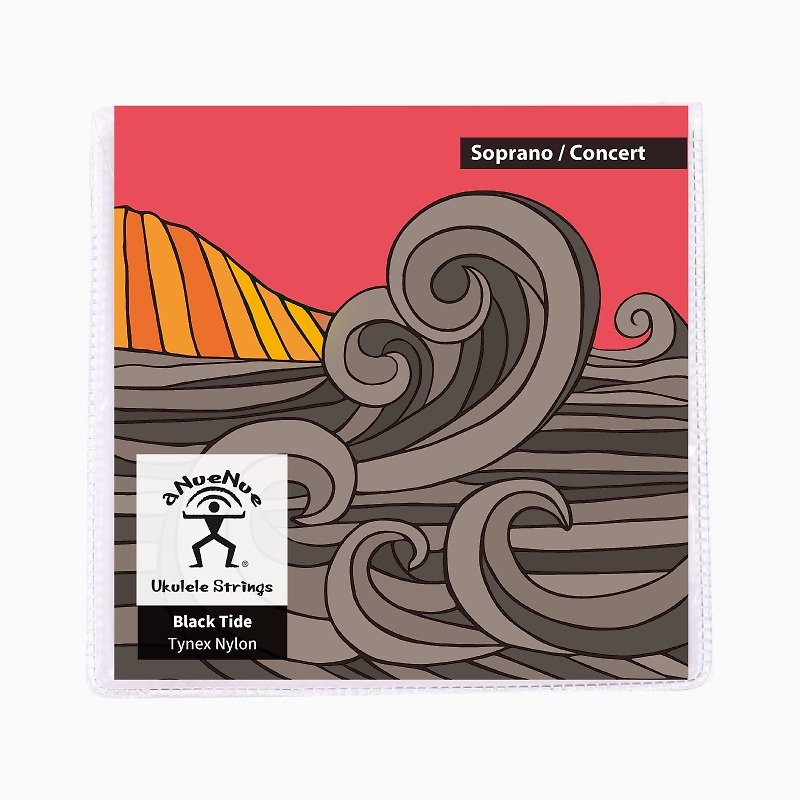 Black Tide Strings｜Sop / Con Black Nylon Material, Made in USA - กีตาร์เครื่องดนตรี - วัสดุอื่นๆ สีดำ