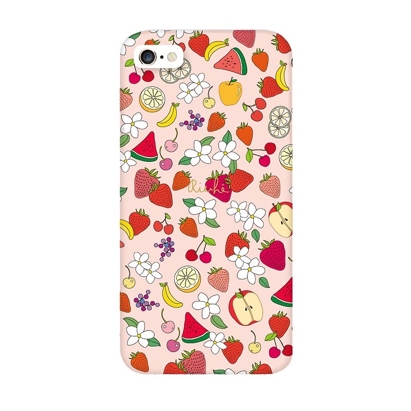 Pink Strawberry Fruit Phone Case - Phone Cases - Other Materials Pink