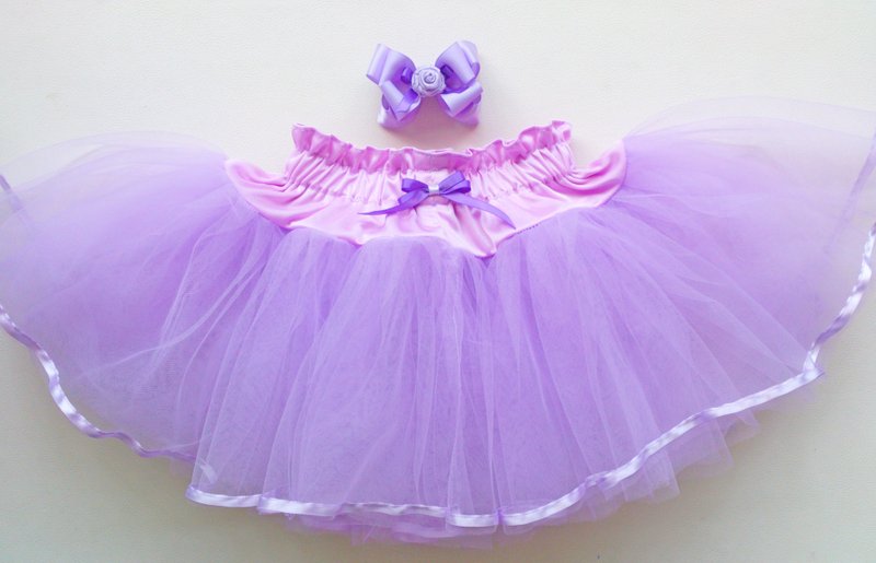 Oops! tutu[2pcs set of flower buds blooming skirts full moon birthday gift box-rose little lover-pink purple] - Other - Other Materials Purple