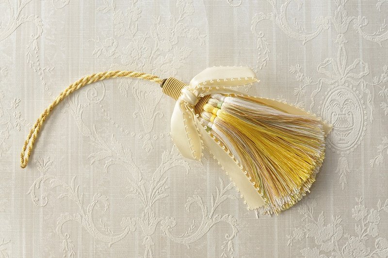 Key Tassel "yellow bouquet" - Wall Décor - Other Materials Yellow