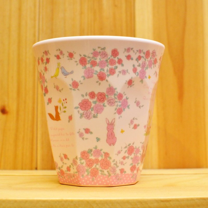 【Aimez le style】雜貨風格美耐皿餐杯★Animals in Forest(森林小動物) - 茶具/茶杯 - 塑膠 粉紅色