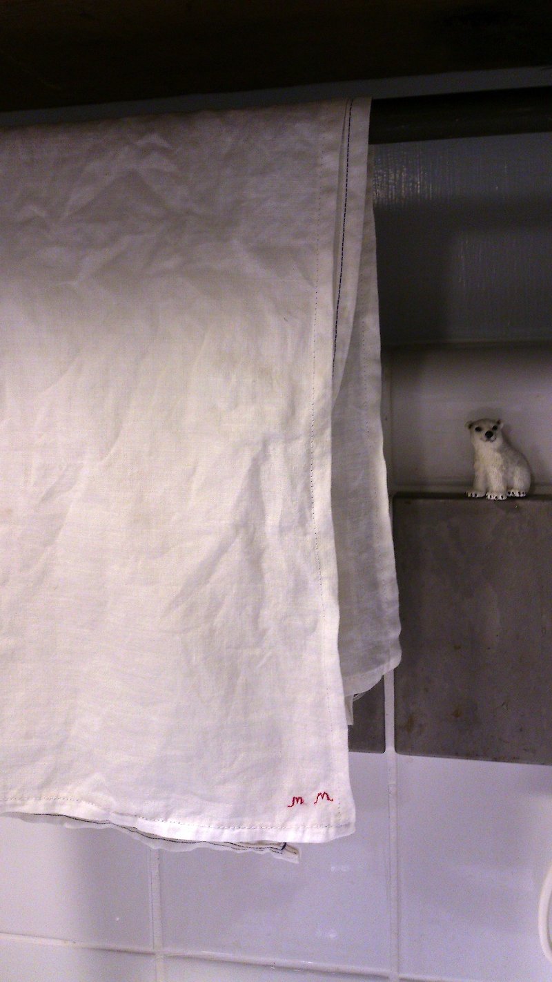 廚房用純麻布巾 - 毛巾浴巾 - 其他材質 白色