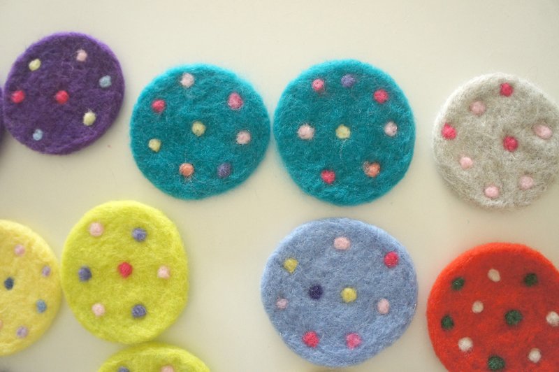Cookies Coasters - Coasters - Wool Pink