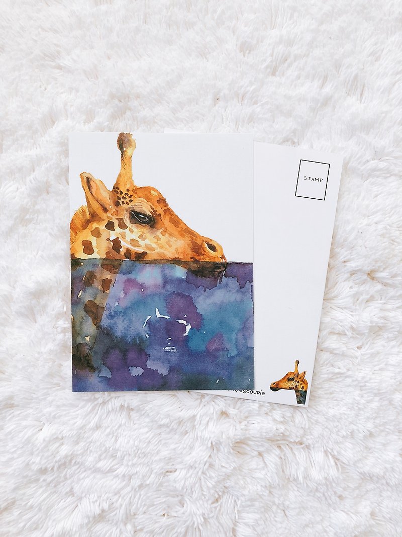Animal Postcard Giraffe - Cards & Postcards - Paper Blue