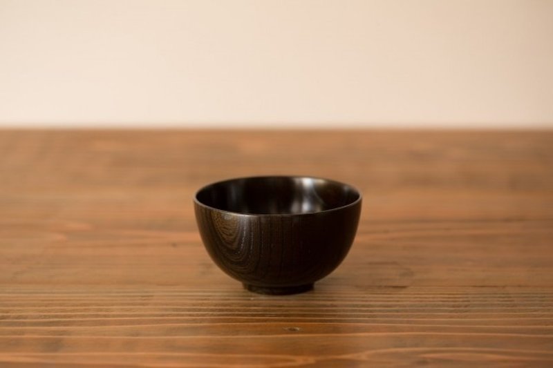 Pint! ろくろ挽きの欅（ケヤキ）の汁椀 - 茶碗・ボウル - 木製 オレンジ
