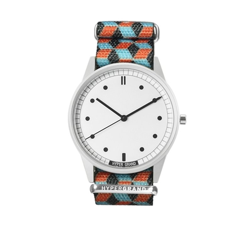 HYPERGRAND - 01 Basic Series - RUBICON Sapphire Watch (Silver) - นาฬิกาผู้หญิง - โลหะ สีส้ม