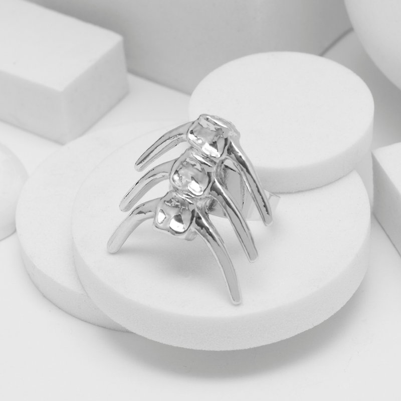 Recovery Fishbone Ring (Silver) - แหวนทั่วไป - โลหะ สีเงิน