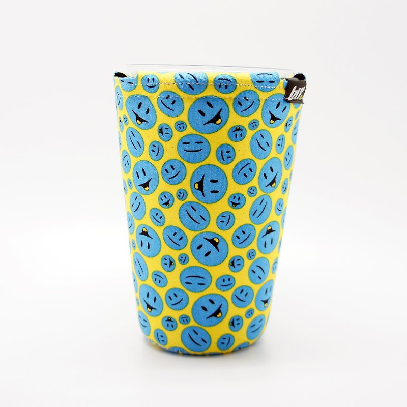 BLR 萬用 置杯架 多用途 飲料架 WD63 笑臉 - 飲料提袋/杯袋/杯套 - 其他材質 藍色