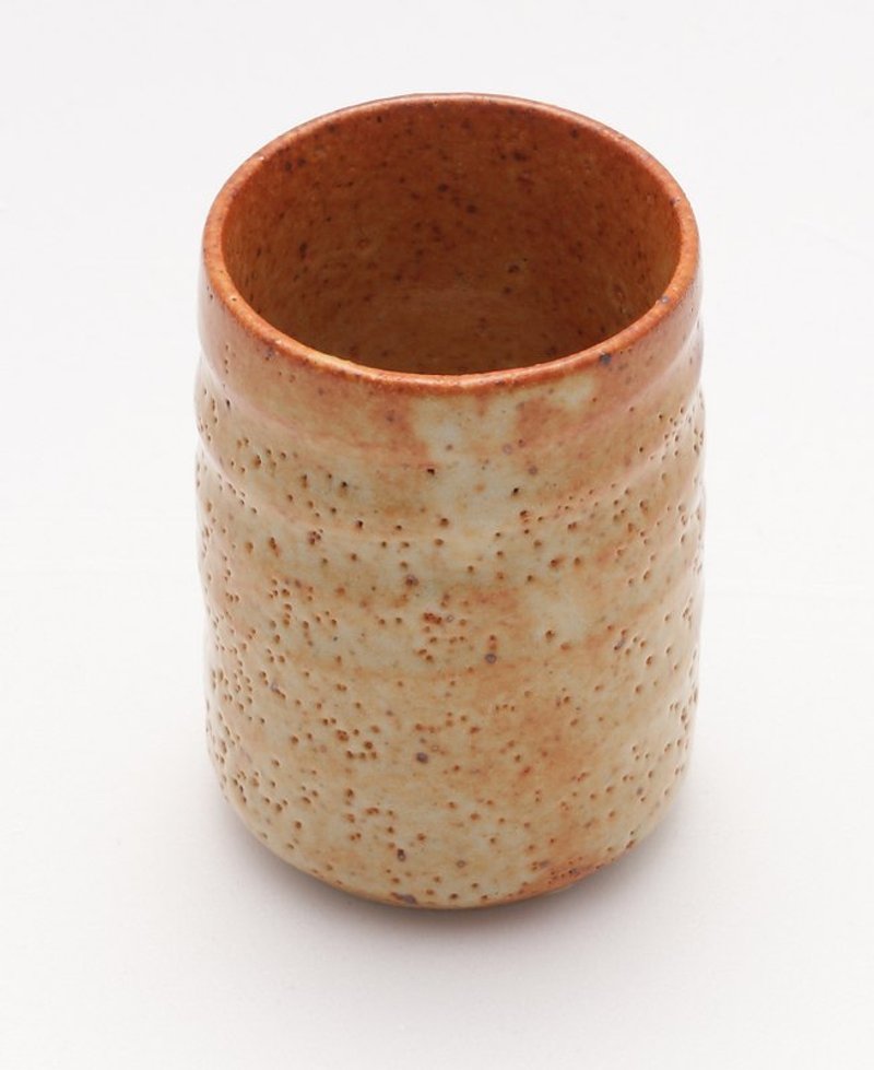 志野茶杯 - 茶壺/茶杯/茶具 - 其他材質 橘色
