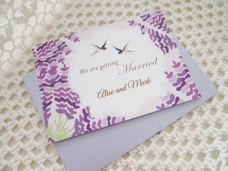 結婚式の招待状の結婚式のカード - ヤン・ヤン・ユー・フェイ - 招待状 - 紙 