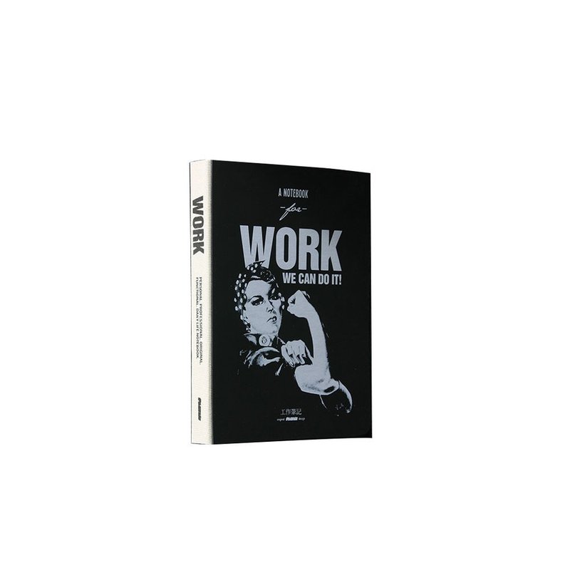 九口山Document2生活主題系列256page工作本-We Can Do It - 筆記本/手帳 - 紙 黑色