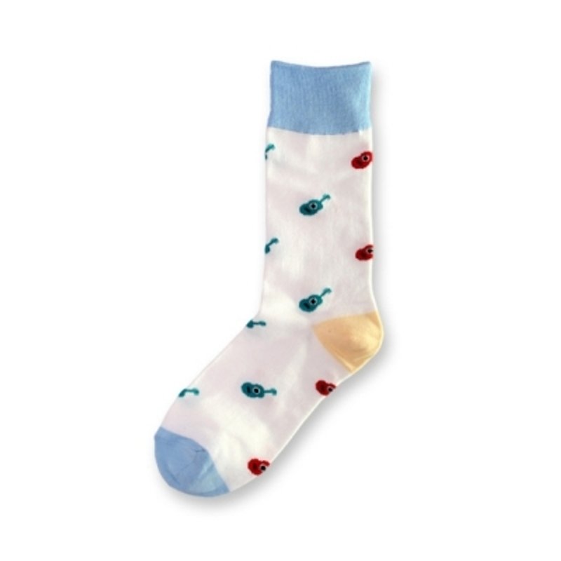 Girl apartment :: Korea socks brand CORNSOX - Music Series: guitarist - White - Socks - Other Materials White