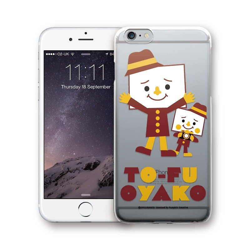 AppleWork iPhone 6/6S/7/8 原創設計保護殼 - 親子豆腐 PSIP-330 - 手機殼/手機套 - 塑膠 咖啡色