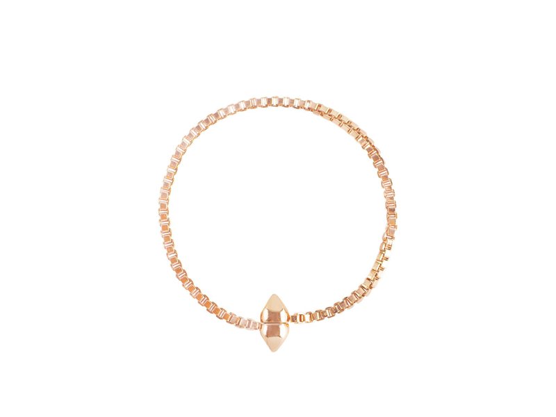 Golden magnet bracelet ROSE ORBIT - สร้อยข้อมือ - โลหะ สีทอง